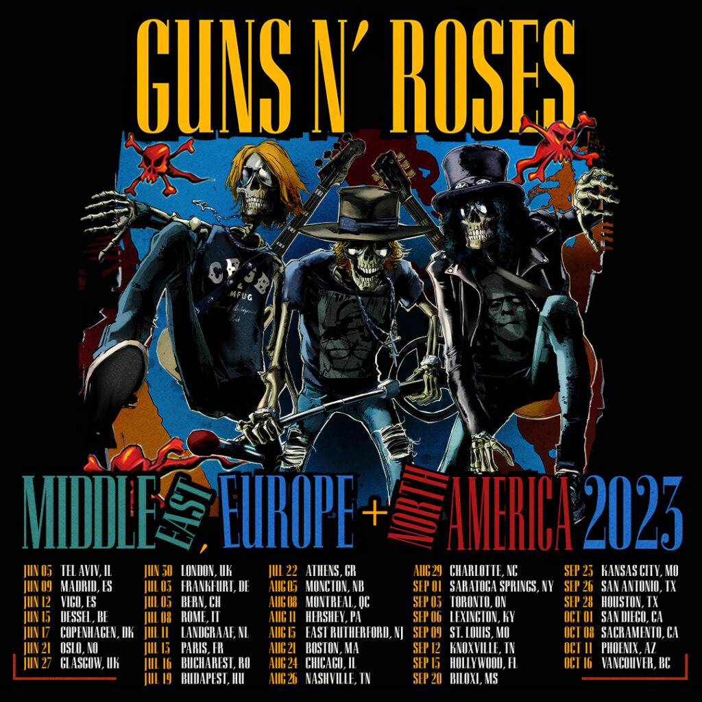 Guns N' Roses Tour Poster