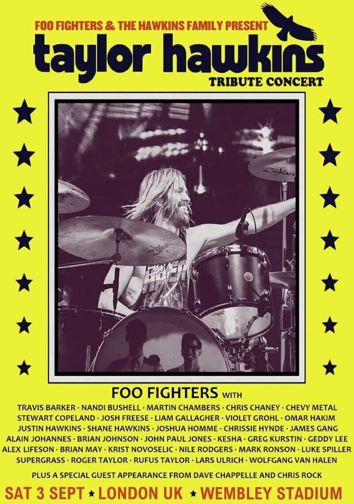 Taylor Hawkins Tribute Concert poster
